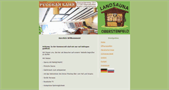 Desktop Screenshot of landsauna-oberstenfeld.de