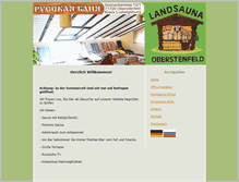 Tablet Screenshot of landsauna-oberstenfeld.de